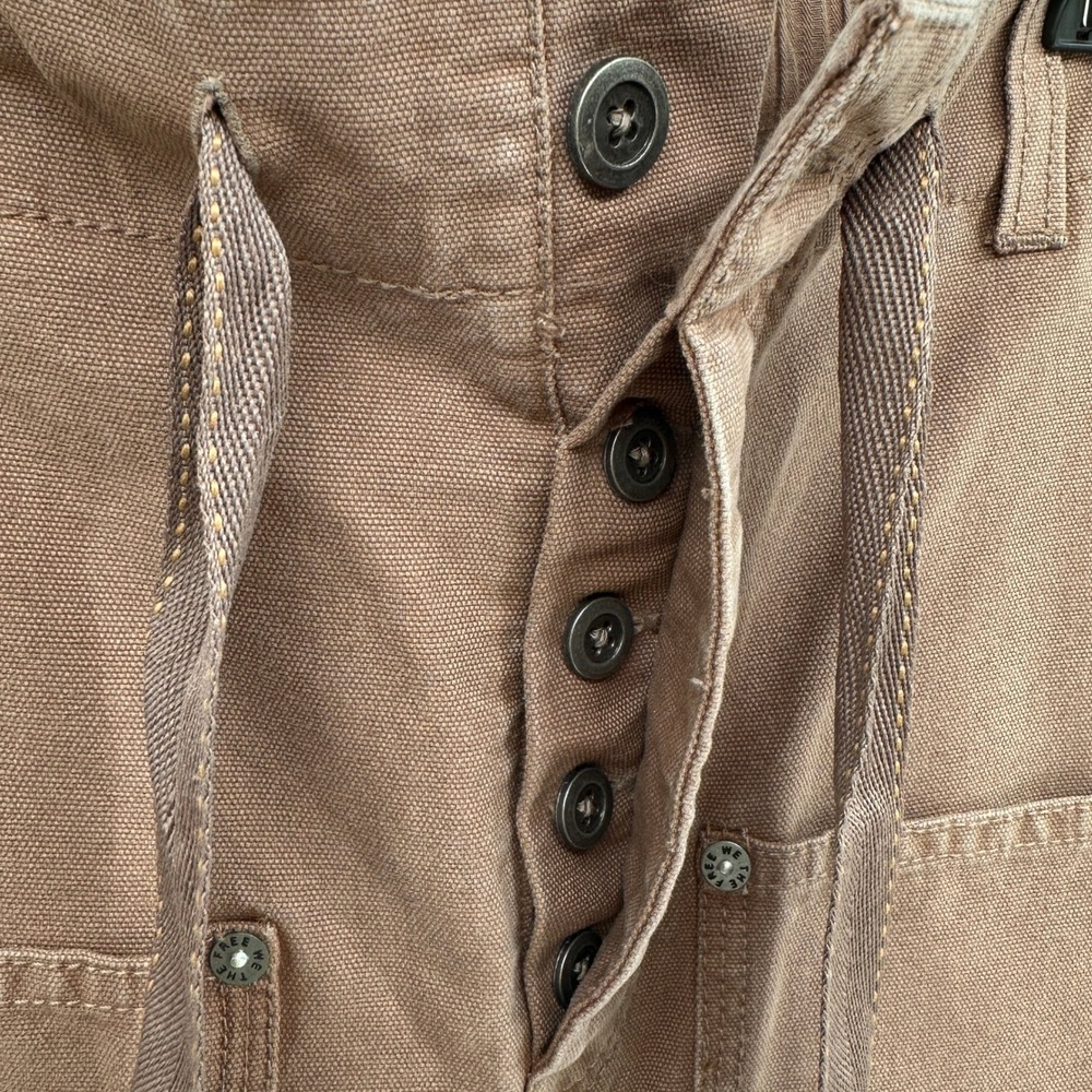 Free People Hayden Carpenter Pull-On Pants Trousers S Oversized Nature Neutral - Picture 6 of 9
